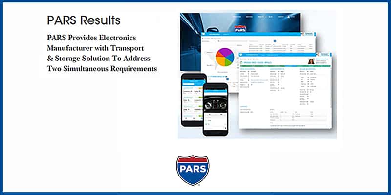 PARS Provides Electronics Manufacturer with Transport & Storage Solution To Address Two Simultaneous Requirements