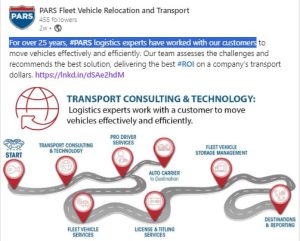 #PARS logistics experts have worked with our customers to move vehicles